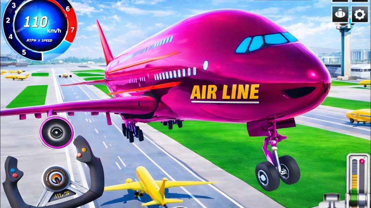 🛩️ Flight Airplane City Pilot Simulator ✈️ Plane Boeing Emergency Landing 🚁 Android Gameplay