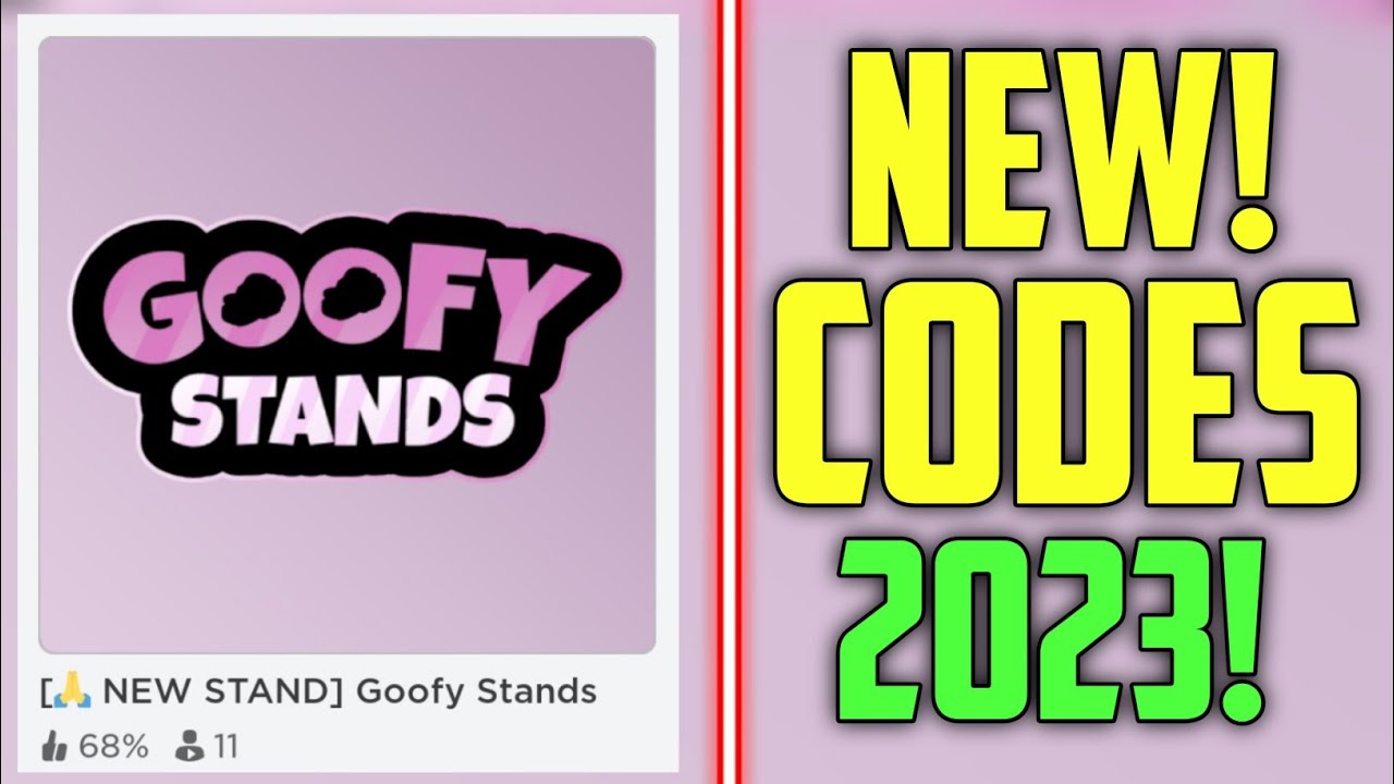 HURRY! NEW GOOFY STANDS CODES 2023! (NEW STANDS) YouTube