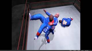 WWE Smackdown HCTP 2X Team Angle Hardcore Triple Threat Match!!!