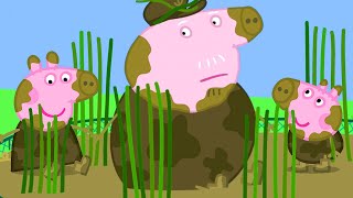 peppa pig official channel muddy peppa pig george and grandpa pig