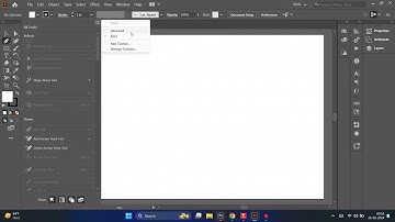 How to change a toolbar advanced and basic in Adobe illustrator.