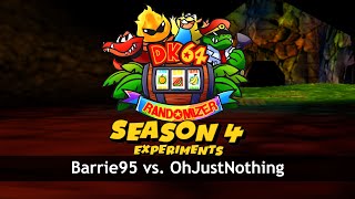 DK64 Randomizer | S4 experiments weekly race | Barrie95 vs OhJustNothing