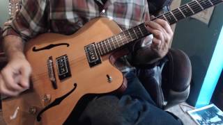 Jump Blues Double Shuffle backing track and Grez Guitar Demo by Tommy Harkenrider chords
