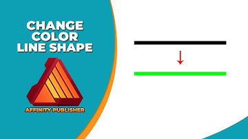 How to change color of line shape in affinity publisher