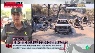 Martín (Guardia Civil): "No nos habíamos enfrentado en Madrid a un incendio tan voraz" -Al Rojo Vivo