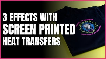 3 EFFECTS with SCREEN PRINTED Heat Transfers | 2 Minute Tuesday