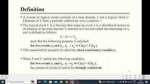 Framework for a System of Logical Clock|Distributed Cloud Computing|Dr. D.Rajalakshmi,ASP/CSE, RMDEC