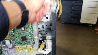 How to remove your hv power board on your konica Minolta part 1