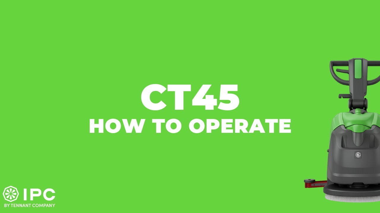 CT45 Walk-Behind Floor Scrubber | Operation Video | IPC by Tennant Company