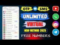 "New Trick to OTP Received New ( Free ) Website in 2025 | Free USA Number Without SIM Working 100%