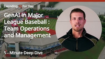 Generative AI in Major League Baseball (MLB) : Team Operations and Management