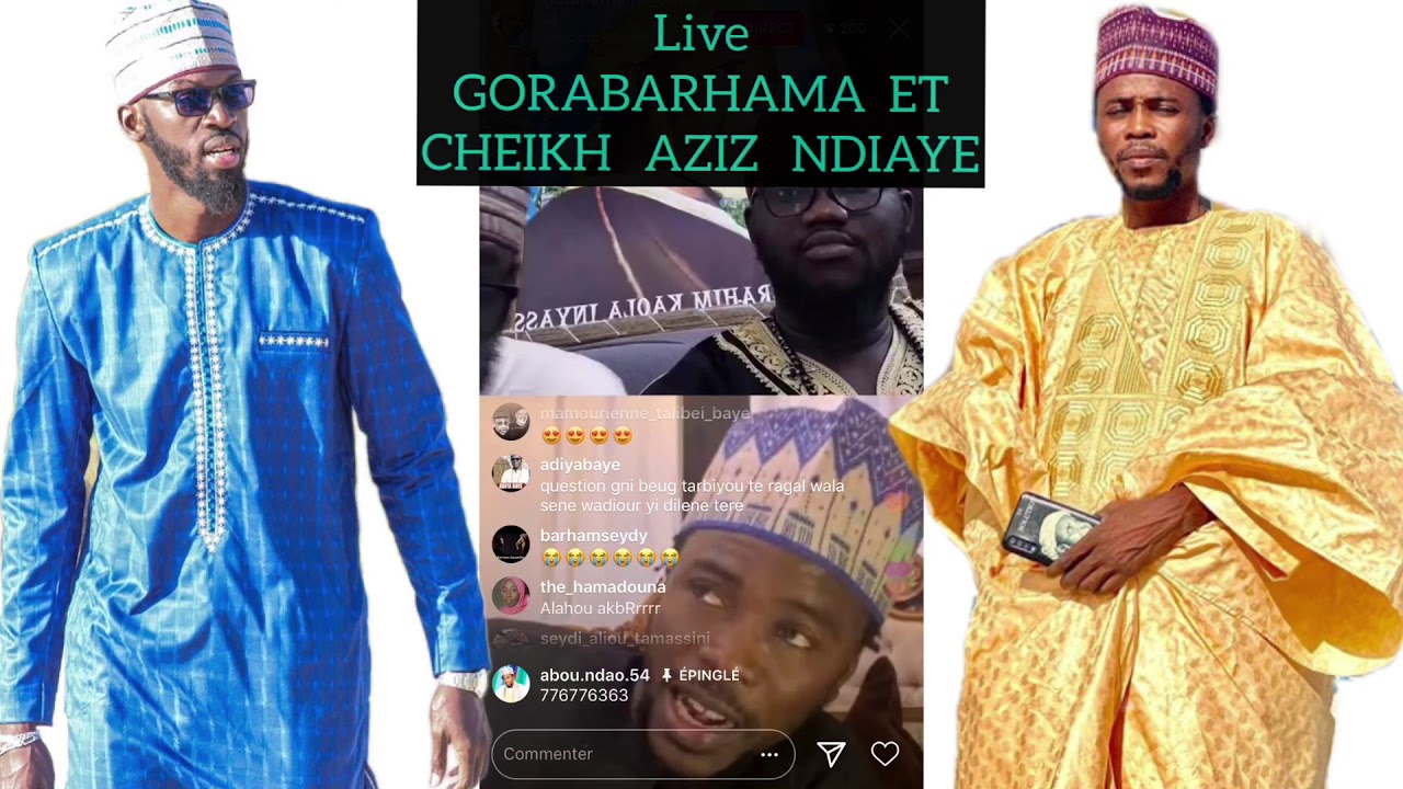 BAYE NIASS - MASHALLAH UN LIVE DE QUESTIONS/RÉPONSES DE BAYE GORA BARHAMA AVEC CHEIKH AZIZ NDIAYE