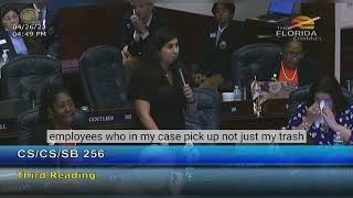 Rep. Eskamani Debates Against Union Busting Bill