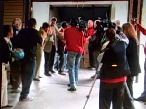 Paula Deen Gets Hit In The Face With A Ham 