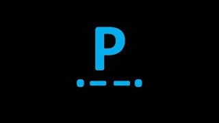 Morse Code P - Maritime Communication - Signalling by light - "P"