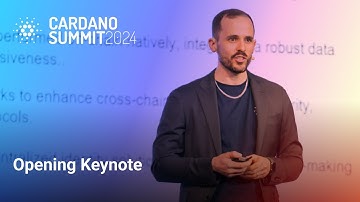 Day 2 of the Cardano Summit: Opening Keynote with Giorgio Zinetti