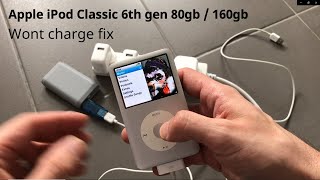 Apple iPod classic wont charge fix