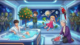 Terrifying Survival In a Spaceship During a Zombie Apocalypse | Ghibli Survival Memory screenshot 1