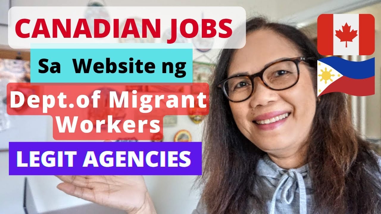 CANADIAN JOBS AVAILABLE AT THE DEPARTMENT OF MIGRANT WORKERS WEBSITE 