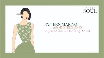 DIY Pattern making - Asymmetric Darts - Asymmetric Radiating Darts #patternmaking