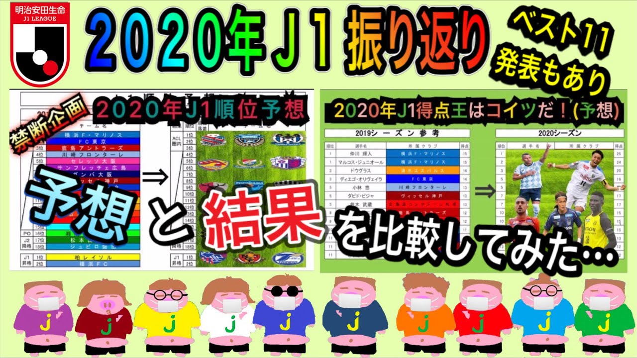 新年1発目 年j 1順位 得点ランク予想と結果を比較しながら年シーズンのj 1をいまさらながら振り返るw Youtube