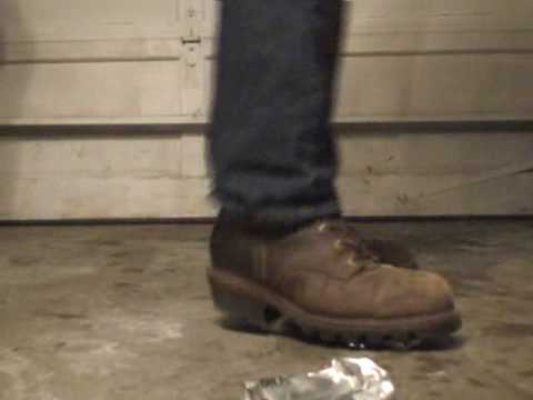 Chippewa Logger Boots Stomps Diet Coke - YouTube