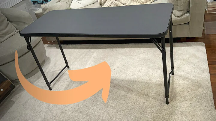 Amazon Furniture Review: Cosco 20 x 48 Adjustable Height PVC Top, Black Table