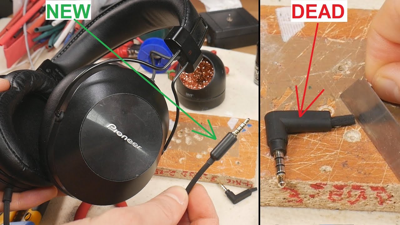 3.5mm Audio Jack Repair on Pioneer SEMS5T Headphones YouTube