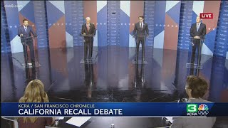 Fourth CA gubernatorial recall debate includes 3 Republicans, 1 Democrat