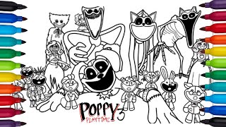 Poppy Playtime Chapter 3 Coloring Pages  | How to Color All New Bosses and Monsters #17
