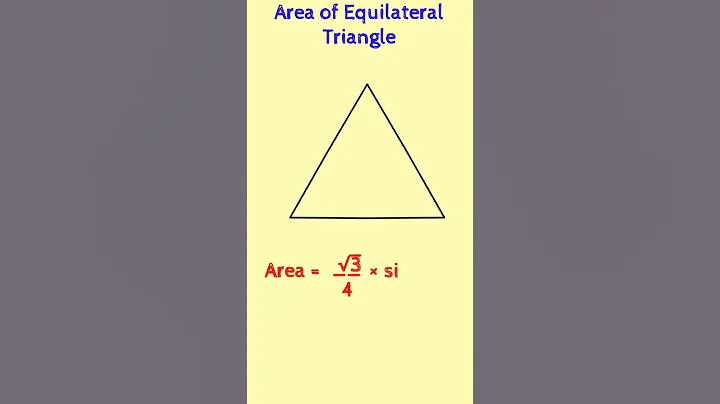 How to find Area of Equilateral Triangle