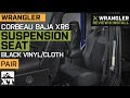 Jeep Wrangler Corbeau Baja XRS Suspension Seat - Black Vinyl/Cloth Review & Install