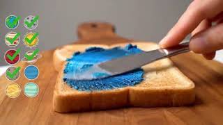 Planet spread on bread Satisfying AI ASMR