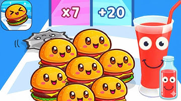 New Satisfying Mobile Games Food Run Top TikTok Gameplay (Android, iOS) Walkthrough All Levels