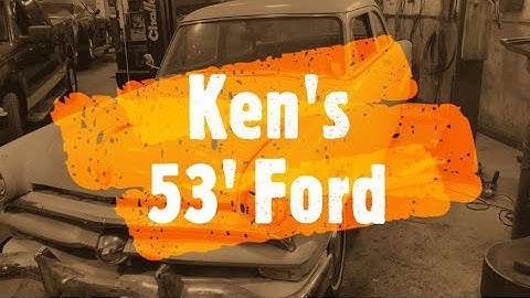 53 ford floor patches and replace the inner and outer rocker panels.