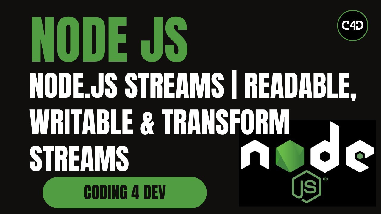 Node.js Streams Masterclass 🔁 | Readable, Writable & Transform Streams Explained with Examples | #18