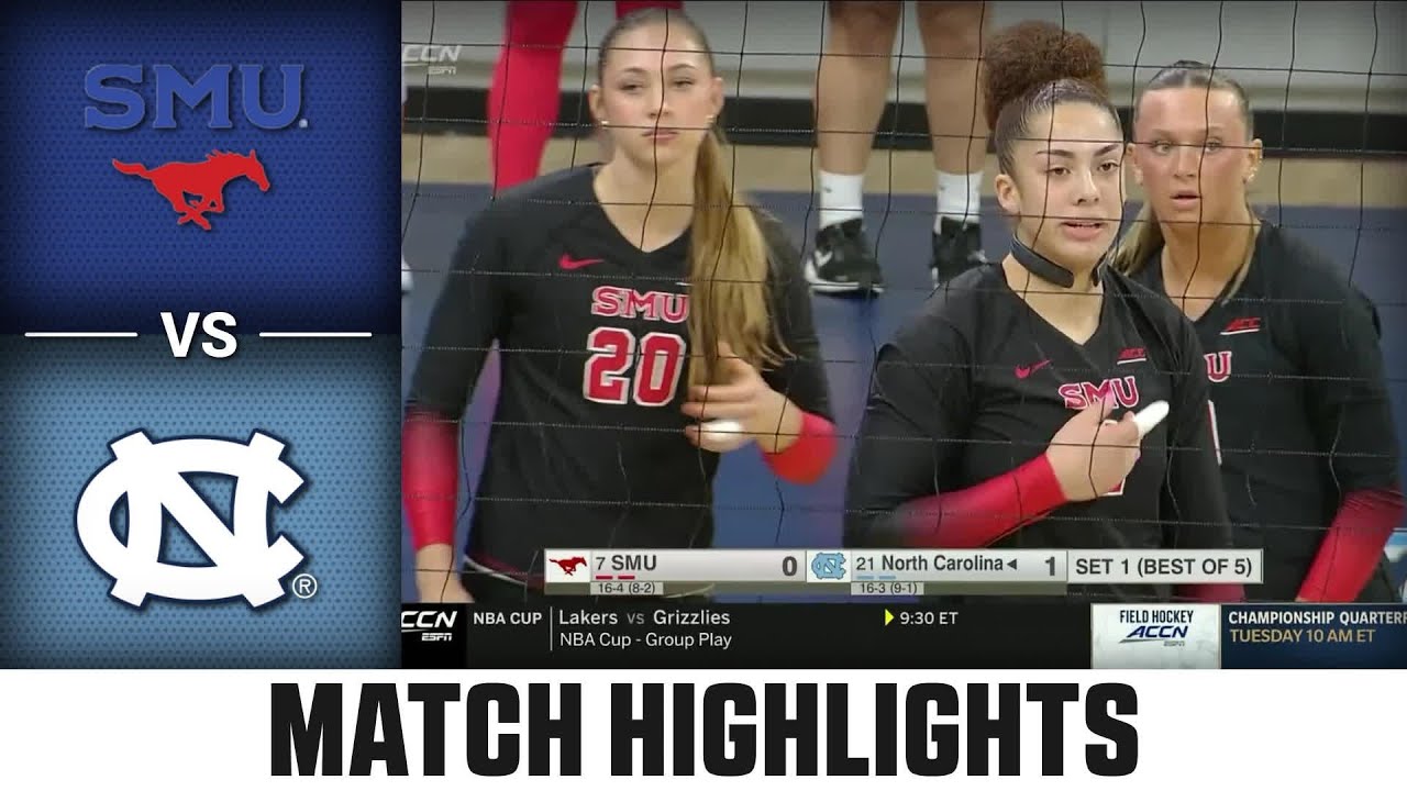 SMU vs. North Carolina Match Highlights | 2025 ACC Volleyball