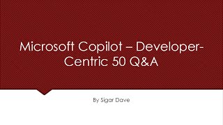 🧑‍💻 From Basics to Advanced: 50 Microsoft Copilot Q&A for Developers