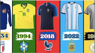 WORLD CUP HISTORY JERSEY | History Jersey Football