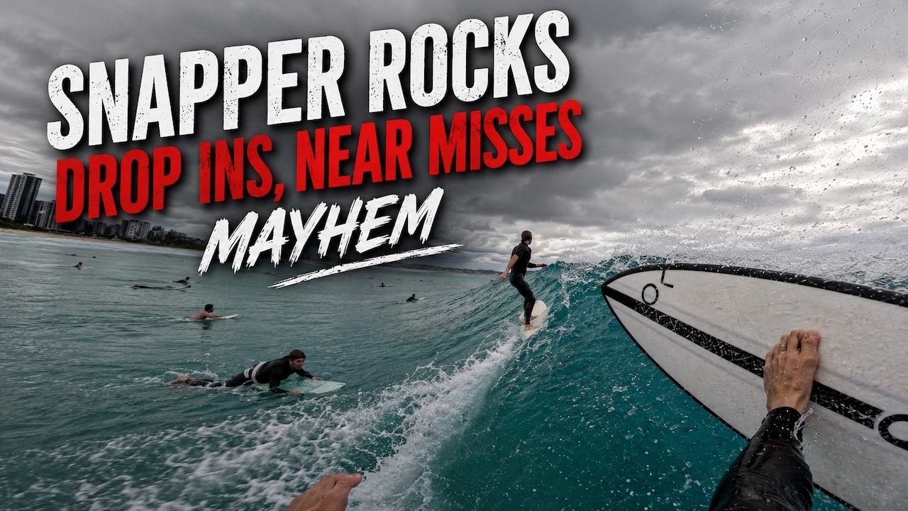 Dodging Rocks Dodging Drop-Ins From Snapper Rocks to Greenmount POV - YouTube