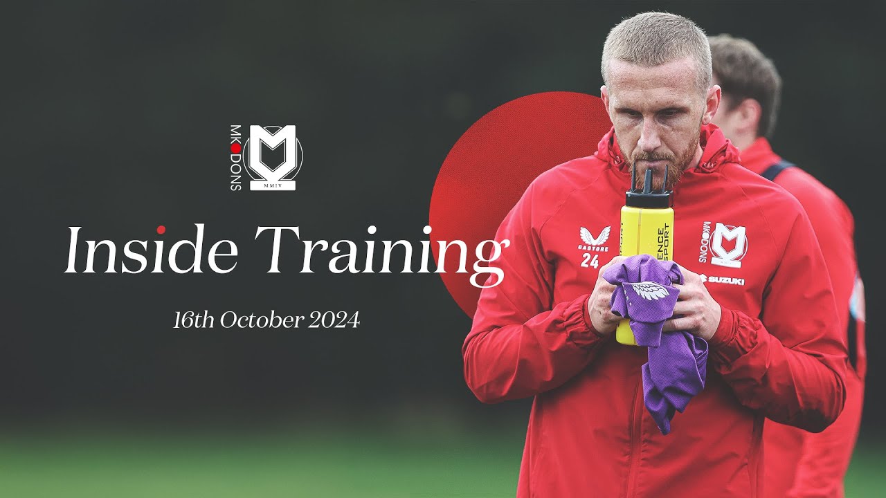 INSIDE TRAINING: MK Dons prepare to face Morecambe