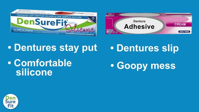 DenSureFit - Dentures stay put with DenSureFit - Lasts for