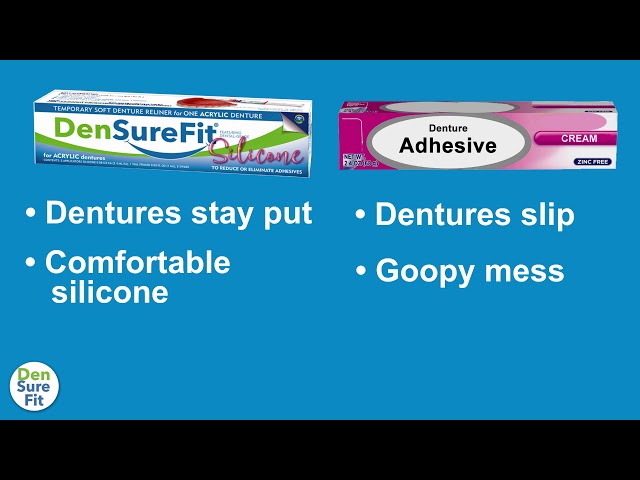 The Difference Between Denture Adhesives and DenSureFit 