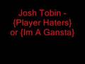 Josh Tobin - {Player Haters} or {Im A Gansta}