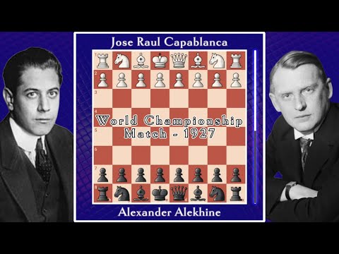 Capablanca in 1921 World Match vs. Lasker #AllThingsChess