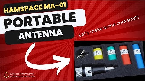 HamSpace MA-01 Portable Antenna vertical on a budget? #hamradio #amateurradio