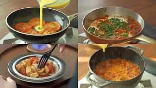 아침 저녁으로 밥대신 먹으면 살빠지는 토마토와 계란 요리 5가지 ‼️ 염증이 줄어들고 혈관이 건강해지는 요리💯👍🏻