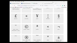 HTML Entities