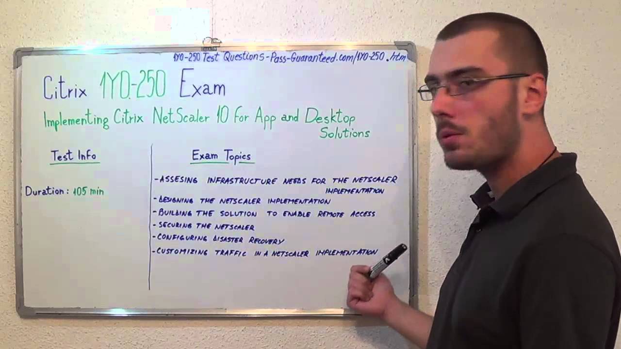 1Y0-250 Test Questions Exam PDF Answers