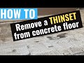 How to Remove Thinset From Concrete Floor